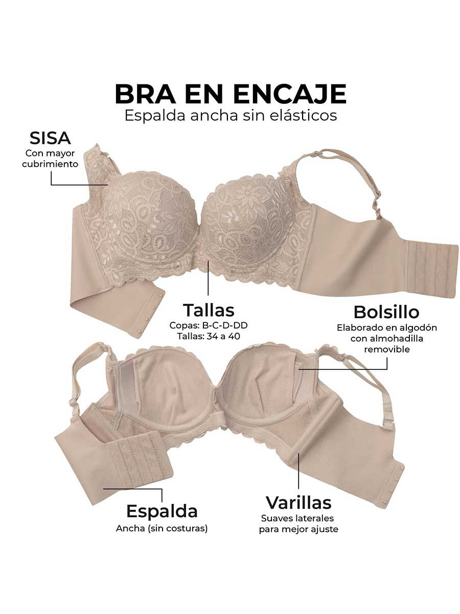 Brasier Realce Encaje - 11220